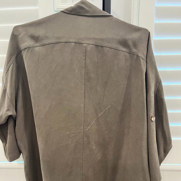 Lulu's Lucky Break Olive Oversize Jacket (XS) - Picture 3 of 5